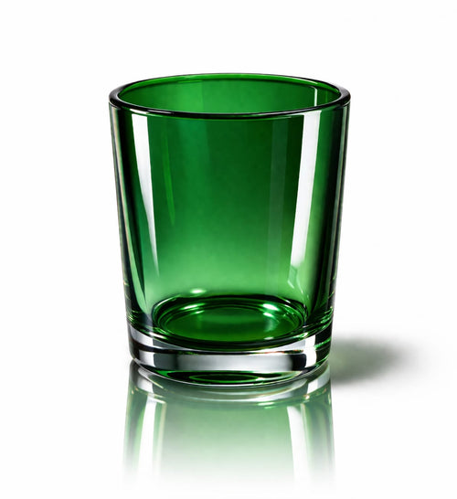 decorative glass candle holder with diffrent color pack of 2